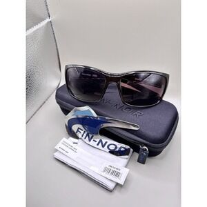 Authentic Fin-Nor Dredge Sunglasses Shiny Java Tortoise Copper Glass Lens - NIB